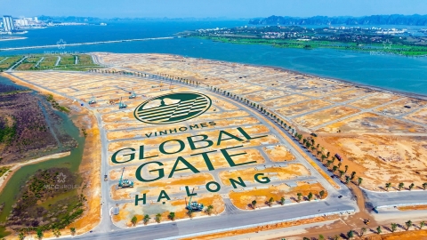 Tiến độ xây dựng Vinhomes Global Gate hạ long -phân khu Vịnh thiên đường