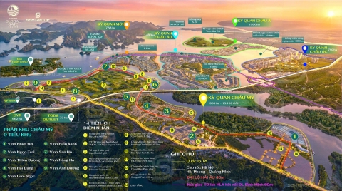 Đặc điểm 5 phân khu kỳ quan Siêu dự án Vinhomes Global Gate Hạ long -Vinhomes hạ long xanh